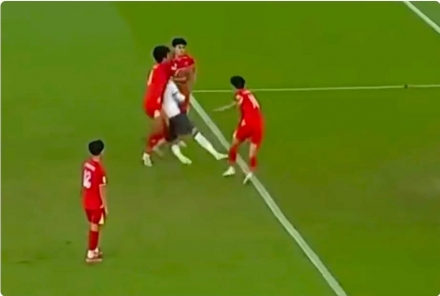 AFC, 베트남 U23 수비수 폭력 행위 중징계…3경기 출전정지·벌금 1000달러