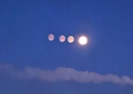 러시아 밤하늘에 ‘달 4개’… 혹한 속 빚어진 희귀 대기 현상