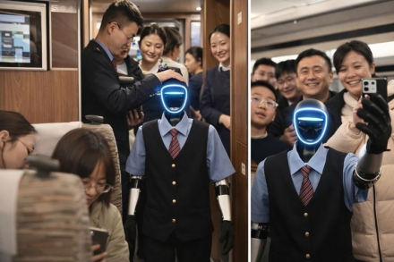 중국 고속열차에 로봇 승무원 첫 투입
