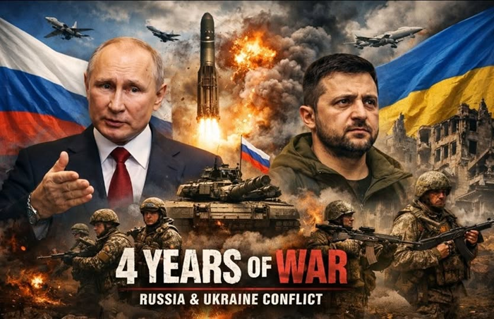 러·우 전쟁 5년 차 진입… 푸틴, 핵·군 현대화 강조