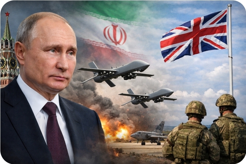 푸틴 배후설 꺼낸 영국… 이란 드론 반격에 러시아 그림자