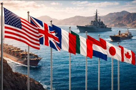 미 동맹 7개국, “이란 해협 봉쇄 규탄”… ‘트럼프 달래기’ 외교전