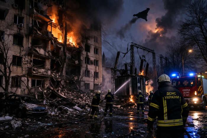 러, 우크라 대규모 드론 공습…오데사 민간시설 타격, 3명 사망·16명 부상