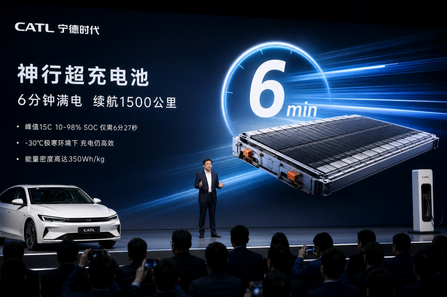 CATL, 6분 완충·1500km 배터리 공개…전기차 판도 변화 예고