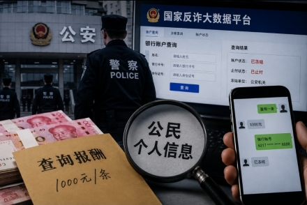 “中 공안간부들, 개인정보 불법조회…무더기 실형”