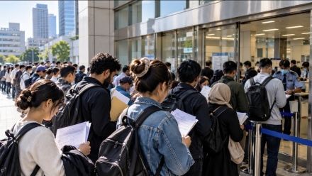 비자 수수료 인상 사흘 앞두고…일본 출입국에 몰린 외국인들