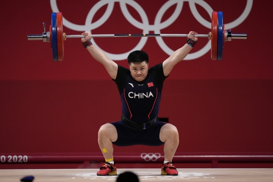 中 25번째 금메달! 왕저우위, 여자 역도 87kg급 우승