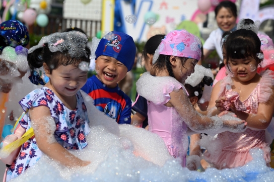 시진핑, 중국아동센터 건립 40주년 축전