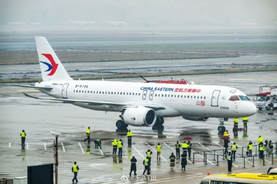 중동항공, 세계 첫 국산 C919기 인수