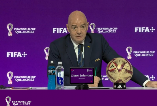 인판티노 FIFA 회장, 카타르 월드컵 사상 최고